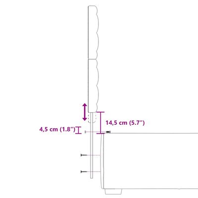 vidaXL Giroletto a Molle con Materasso Blu 80x200 cm in Velluto