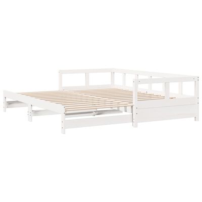 vidaXL Dormeuse senza Materasso Bianca 80x200 cm Legno Massello Pino