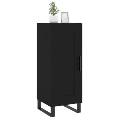 vidaXL Credenza Nero 34,5x34x90 cm in Legno Multistrato