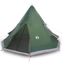 vidaXL Tenda da Campeggio Tipi per 4 Persone Verde Impermeabile
