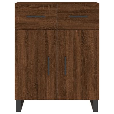 vidaXL Credenza Rovere Marrone 69,5x34x180 cm in Legno Multistrato