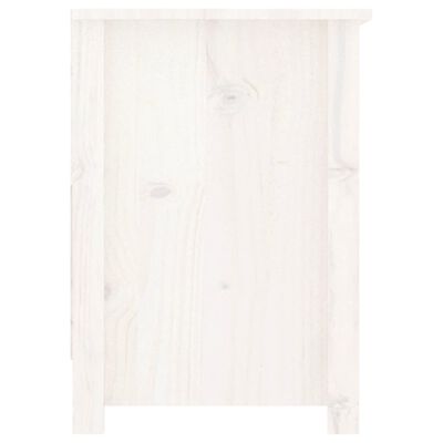 vidaXL Mobile Porta TV Bianco 103x36,5x52 cm in Legno Massello di Pino