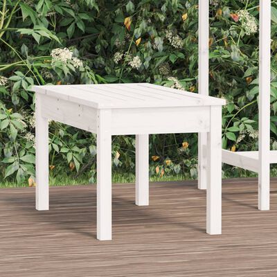 VidaXL Panca da Giardino Bianca 109 cm in Legno Massello di Pino