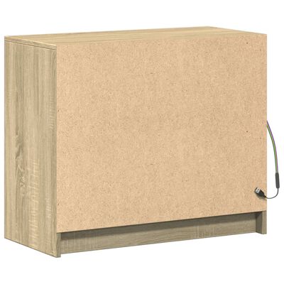 vidaXL Credenza con LED Rovere Sonoma 72x34x61 cm in Legno Multistrato