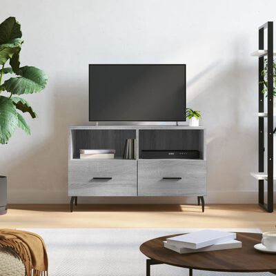 vidaXL Mobile Porta TV Grigio Sonoma 80x36x50 cm in Legno Multistrato