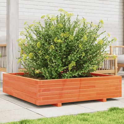 vidaXL Fioriera Giardino 100x100x26,5cm Legno Massello Pino