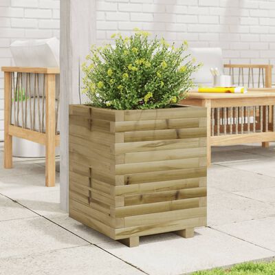 vidaXL Fioriera da Giardino 40x40x49,5 cm in Legno di Pino Impregnato