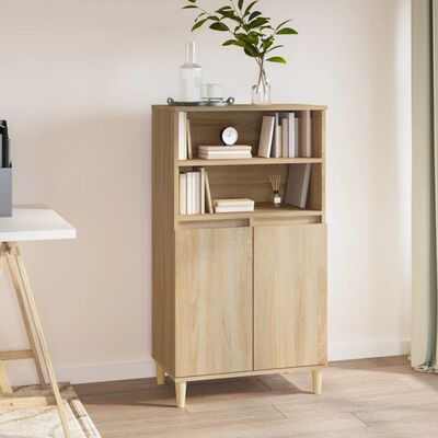 vidaXL Credenza Rovere Sonoma 60x36x110 cm in Legno Multistrato