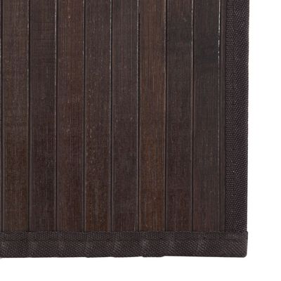 vidaXL Tappeto Rettangolare Marrone Scuro 60x1000 cm in Bambù