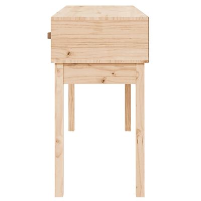 vidaXL Tavolo Consolle 114x40x75 cm in Legno Massello di Pino