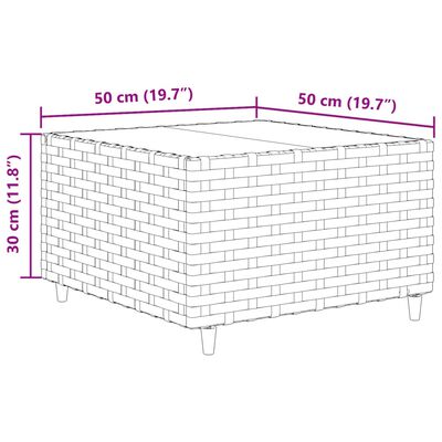 vidaXL Set Divani da Giardino 10pz con Cuscini in Polyrattan Marrone