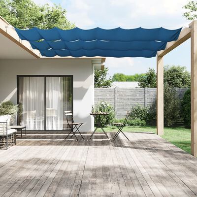 vidaXL Paravento Verticale Blu 60x1200 cm in Tessuto Oxford