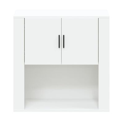 vidaXL Mobile a Parete Bianco 80x33x80 cm in Legno Multistrato