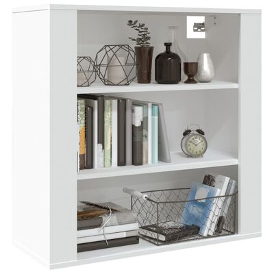 vidaXL Mobile a Parete Bianco 80x33x80 cm in Legno Multistrato