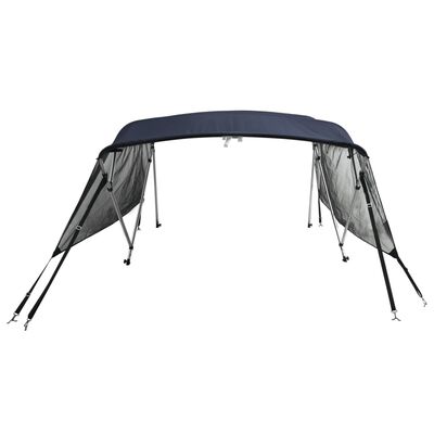 vidaXL Bimini Prua con Pareti Laterali Rete 4Archi 243x(200-213)x137cm