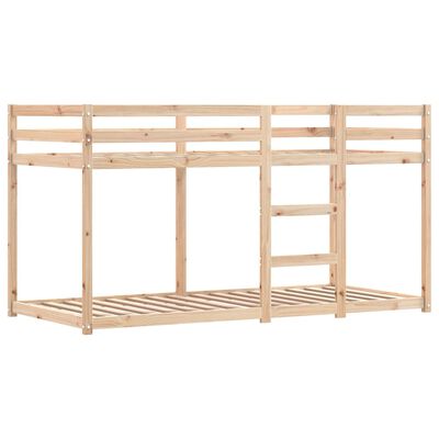 vidaXL Letto a Castello senza Materasso Rosa 90x190 cm Legno di Pino