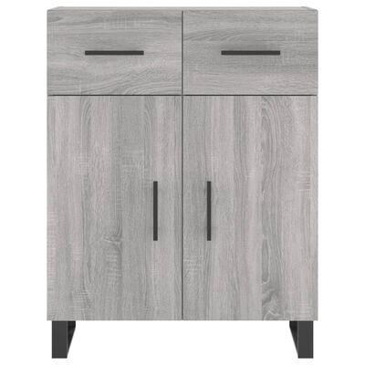 vidaXL Credenza Grigio Sonoma 69,5x34x180 cm in Legno Multistrato