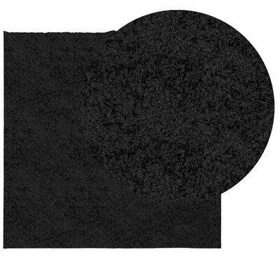 vidaXL Tappeto Shaggy PAMPLONA a Pelo Lungo Moderno Nero 240x240 cm