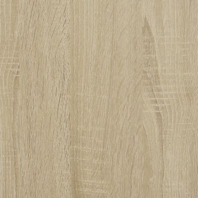 vidaXL Tavolino con Ruote Rovere Sonoma 55x60x78 cm in Truciolato