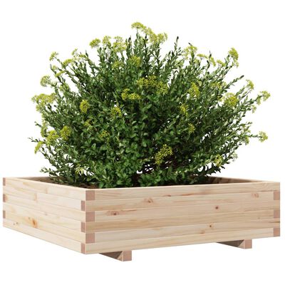 vidaXL Fioriera da Giardino 90x90x26,5 cm in Legno Massello di Pino