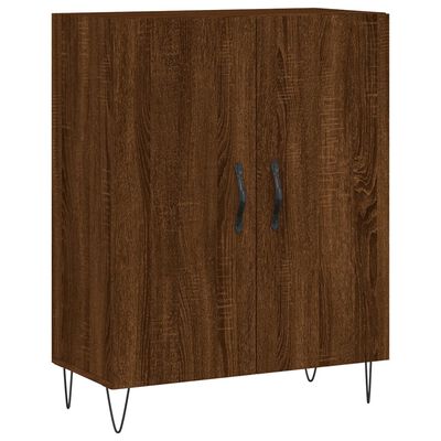 vidaXL Credenza Rovere Marrone 69,5x34x180 cm in Legno Multistrato