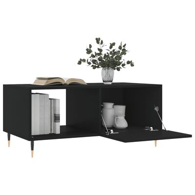 vidaXL Tavolino da Salotto Nero 90x50x40 cm in Legno Multistrato