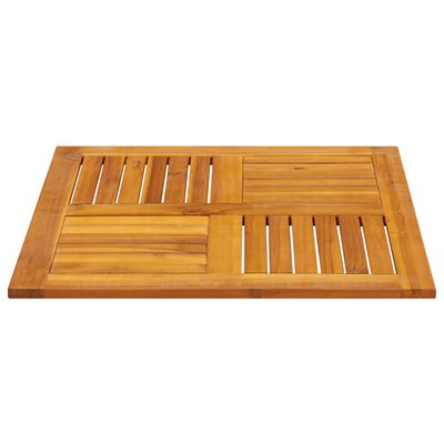 vidaXL Piano per Tavolo 70x70x2 cm Quadrato Legno Massello di Faggio