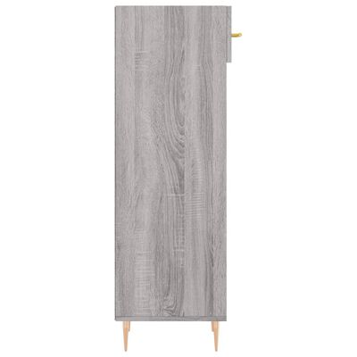 vidaXL Scarpiera Grigio Sonoma 30x35x105 cm in Legno Multistrato