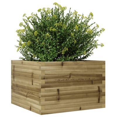 vidaXL Fioriera da Giardino 70x70x46 cm in Legno di Pino Impregnato