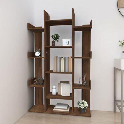 vidaXL Libreria Rovere Marrone 86x25,5x140 cm in Legno Multistrato