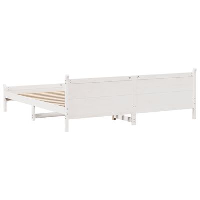 vidaXL Letto senza Materasso Bianco 180x200 cm Legno Massello di Pino