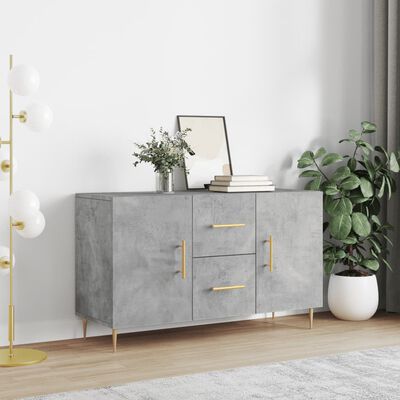 vidaXL Credenza Grigio Cemento 100x36x60 cm in Legno Multistrato