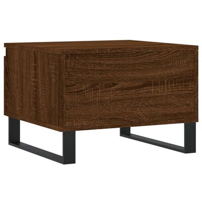 vidaXL Tavolino da Salotto Rovere Marrone 50x46x35cm Legno Multistrato