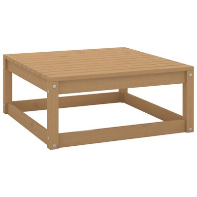 vidaXL Set Salotto Giardino e Cuscini 9 pz Legno Massello Pino Ambra