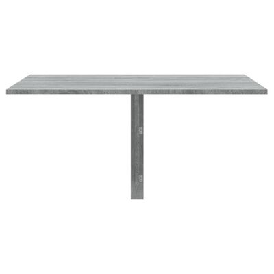 vidaXL Tavolino Muro Pieghevole Grigio Sonoma 100x60x56 cm Multistrato