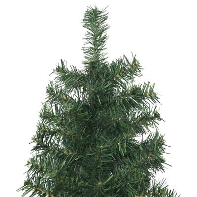 vidaXL Albero di Natale Sottile con Base 300 cm in PVC