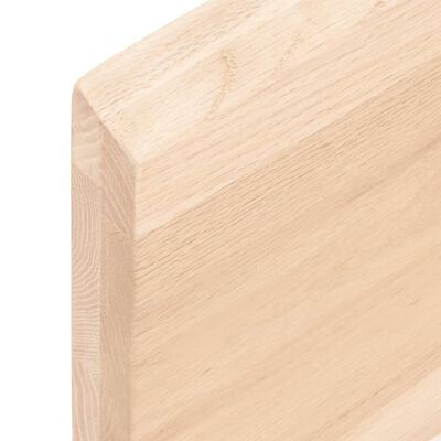 vidaXL Piano Bagno 140x50x(2-4) cm in Legno Massello Non Trattato