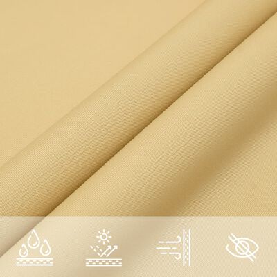 vidaXL Vela Parasole Sabbia 4,5x2 m 100% Poliestere Oxford