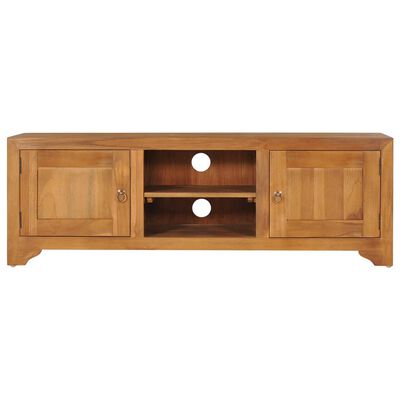 vidaXL Mobile TV 115x30x40 cm in Legno Massello di Teak