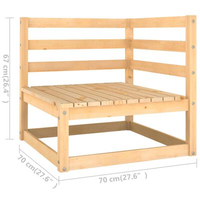 vidaXL Set Salotto Giardino 7 pz Cuscini Antracite Legno Massello Pino