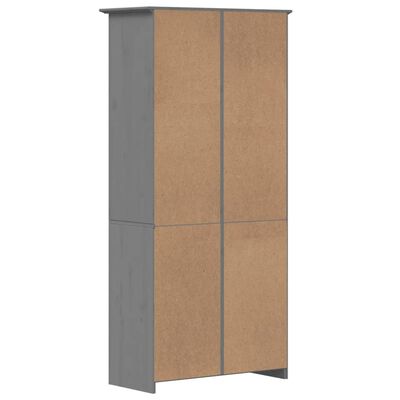 vidaXL Libreria BODO 82x40x173 cm in Legno Massello di Pino Grigio