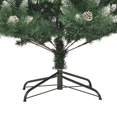 vidaXL Albero di Natale Artificiale con Base 120 cm PVC