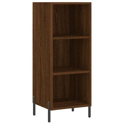 vidaXL Credenza Rovere Marrone 34,5x32,5x90 cm in Legno Multistrato