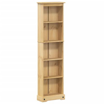 vidaXL Libreria Corona 46x20x170 cm in Legno Massello di Pino