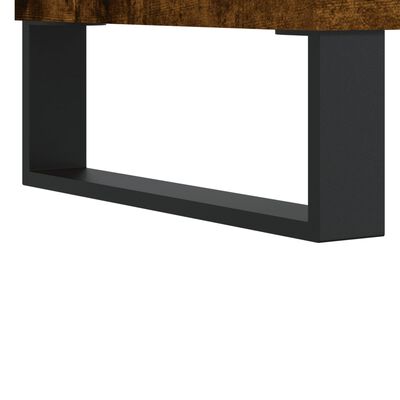 vidaXL Tavolino da Salotto Rovere Fumo 102x44,5x50cm Legno Multistrato