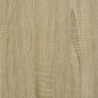 vidaXL Tavolino Rovere Sonoma 80x50x40 cm Legno Multistrato e Ferro