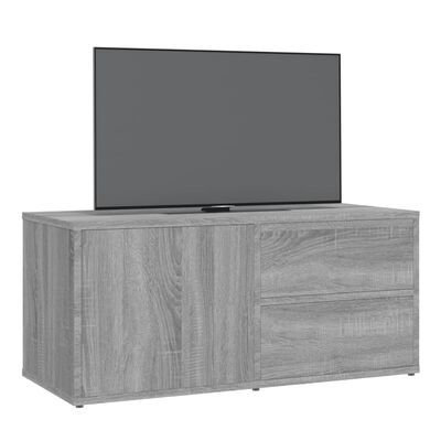 vidaXL Mobile Porta TV Grigio Sonoma 80x34x36 cm in Legno Multistrato