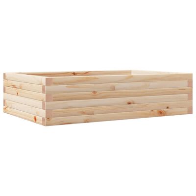 vidaXL Fioriera da Giardino 90x60x23 cm in Legno Massello di Pino