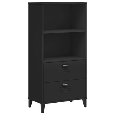 vidaXL Libreria VIKEN Nera 60x35x123 cm in Legno Multistrato