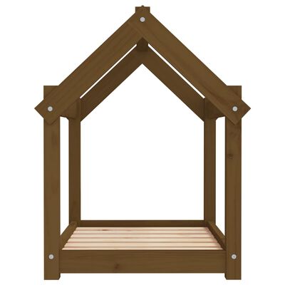 vidaXL Cuccia per Cani Ambra 71x55x70 cm in Legno Massello di Pino